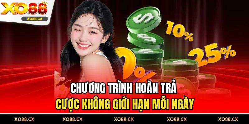 Chương trình hoàn trả cược không giới hạn mỗi ngày