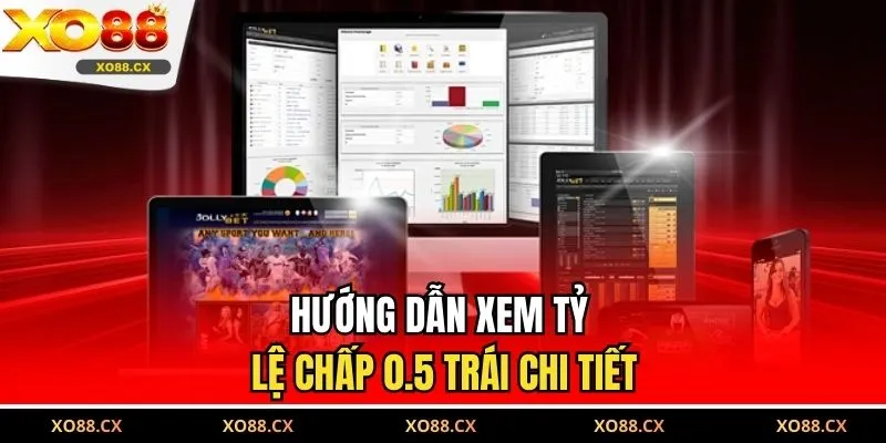 Hướng dẫn xem tỷ lệ chấp 0.5 trái chi tiết